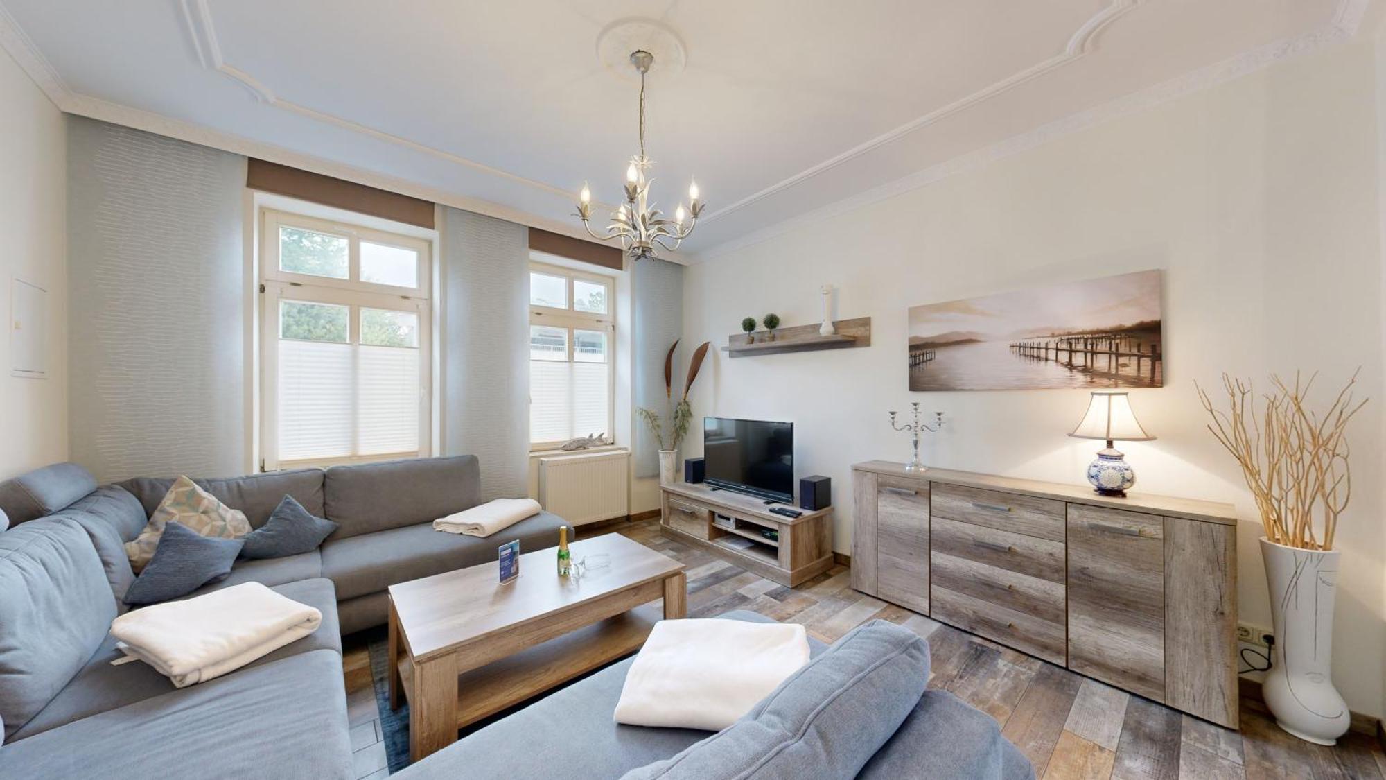 Strandnahe Fewo Mit Terrasse, Villa Vergissmeinnicht 01, Binz Exteriör bild